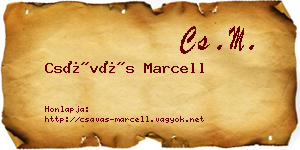 Csávás Marcell névjegykártya